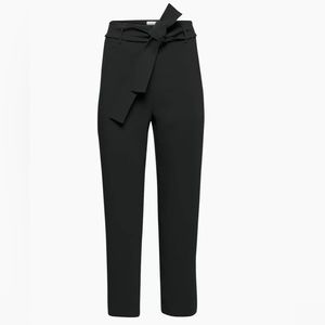 Aritzia, Wilfred Tie Front Pants, black sz 8, NWT